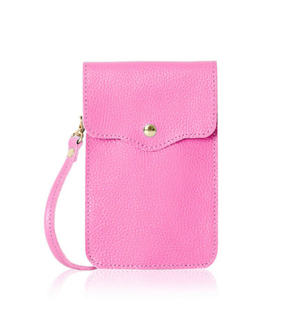 Phone Leather Bag - Candy Pink