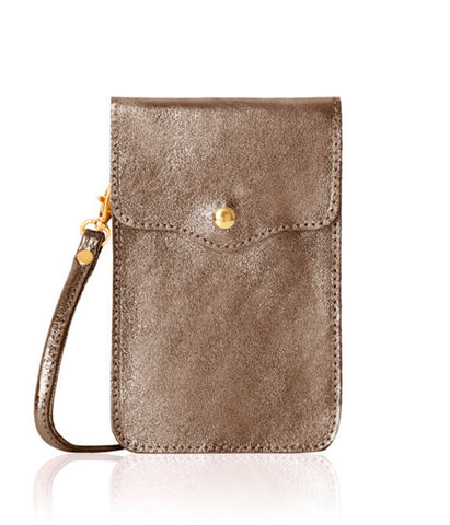 Phone Leather Bag - Bronze