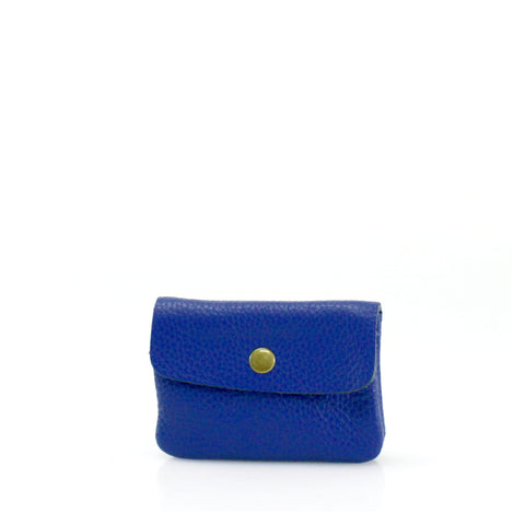 Small Leather Purse - Royal Blue