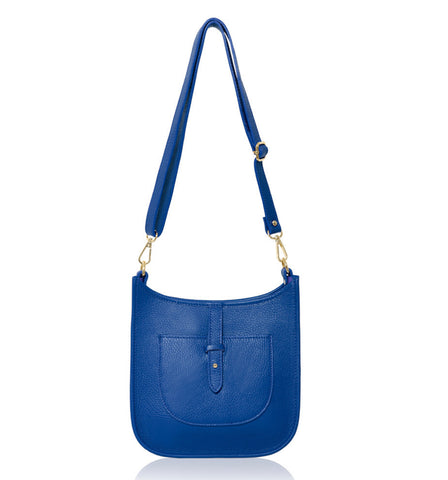 Messenger Leather Bag -  Royal Blue