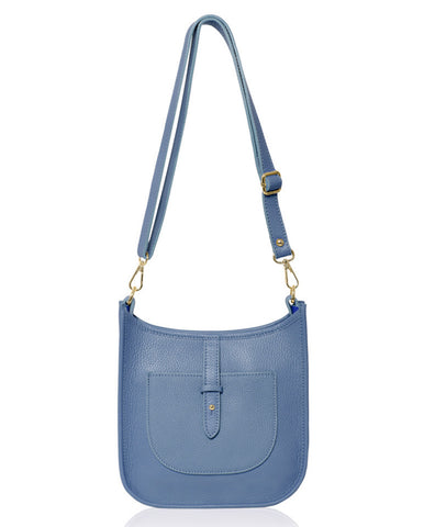 Messenger Leather Bag -  Denim Blue