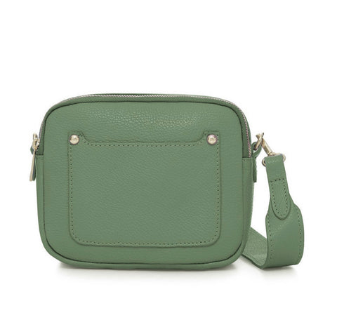 Zara Leather Crossbody Bag -  Dusty Green