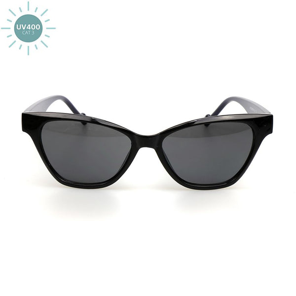 Demi Frame Black Sunglasses