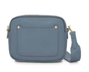Zara Leather Cross body Bag - Denim Blue