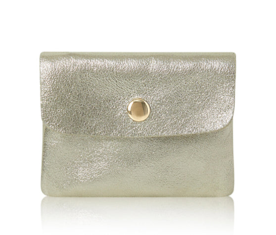 Small Leather Purse - Gold