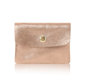 Small Leather Purse - Rose Gold