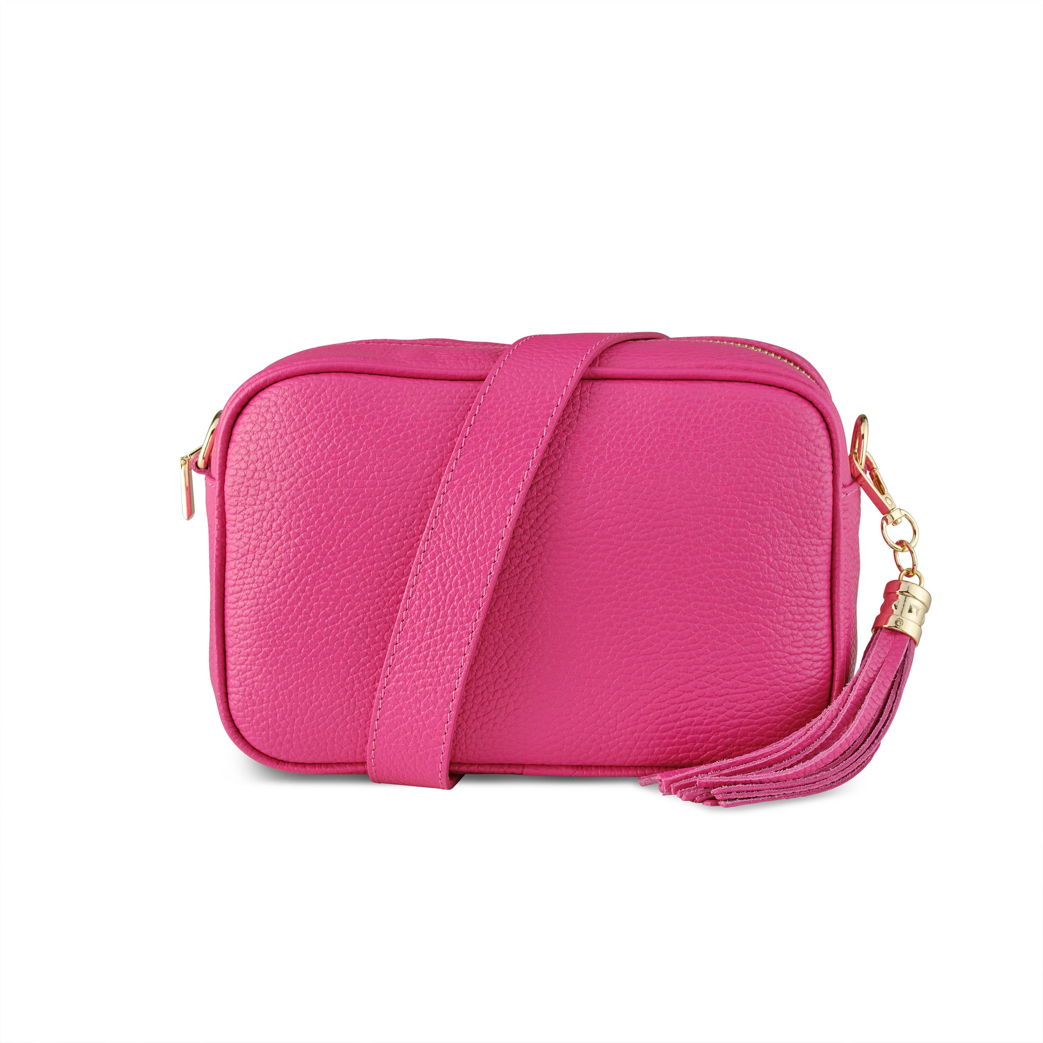 Tarelle Leather Crossbody Bag - Fuchsia Pink