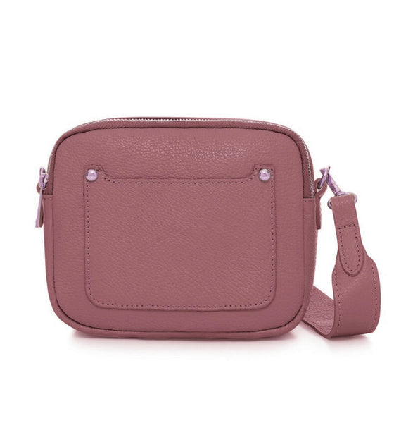 Zara Leather Cross body Bag - Dusty Pink