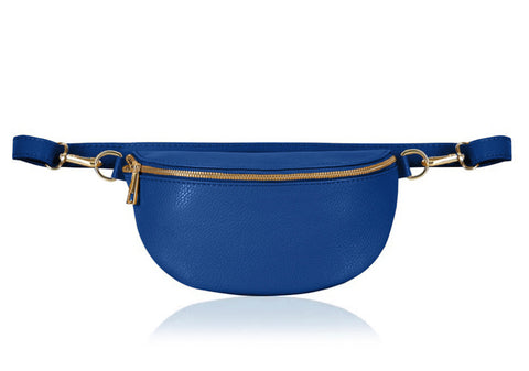 Inga Leather Belt Bag - Royal Blue
