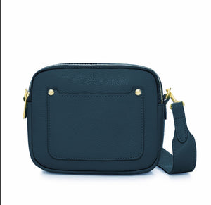 Zara Leather Crossbody Bag -  Teal