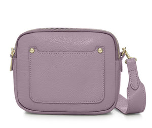 This super-soft leather cross-body has 2 zipped compartments and an exterior pocket.  Each compartment has an interior pocket. Slightly bigger than our Lila tassel cross-body bag giving you that extra room for your essentials. It comes with a detachable wide strap, which can be swapped with one of our bag straps.  Size -Approx - L21cm x H17cm x D8cm  Bag Strap Length - Approx 125 cm  Bag Strap Width - Approx 4.5cm