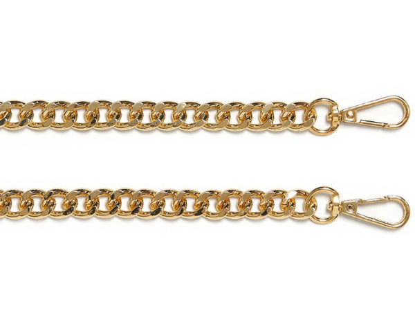 Bag chain to attach to your current bag   Available in silver and gold ( in 2 widths)  Perfect with our cross body bags   129 cm x 7 mm  129 cm x 11 mm