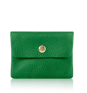 Small Leather Purse - Green